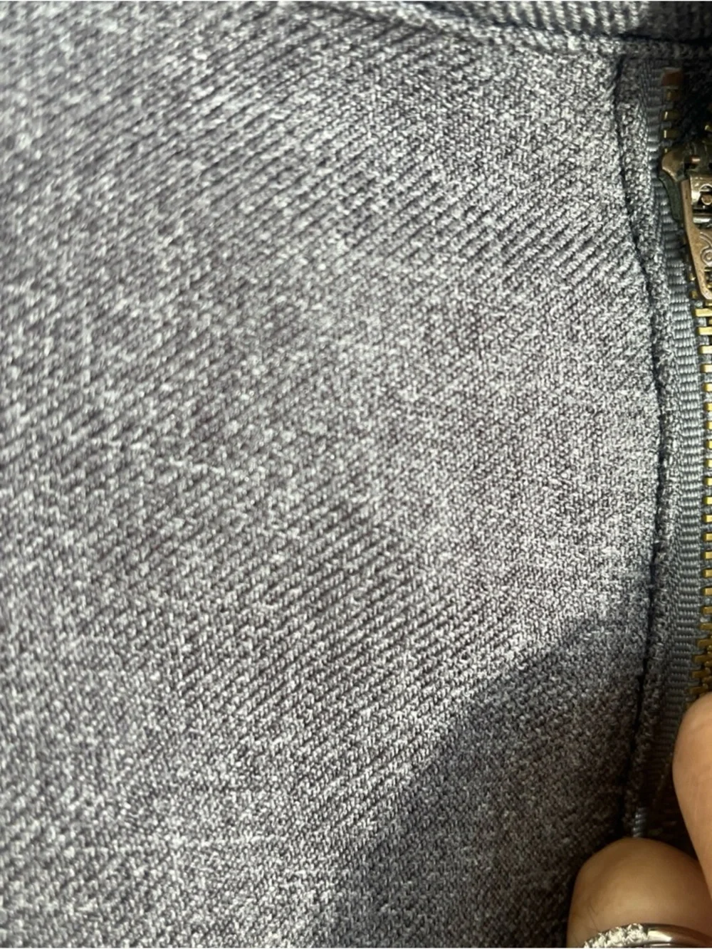 Haband Men's Gray Pants with Green Logo Tag